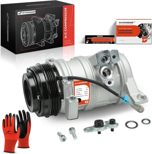 Compresor de aire A-Premium con embrague compatible con modelos Chevrolet, GMC - Silverado, Sierra, Tahoe, Yukon, Suburban, Express, Escalade,