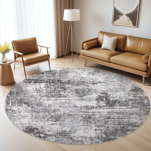 Miniatura 204 de Alfombra de pasillo lavable para cocina: 3 x 10 pies, antideslizante, abstracto, suave, moderno, resistente a las manchas, para interiores, piso