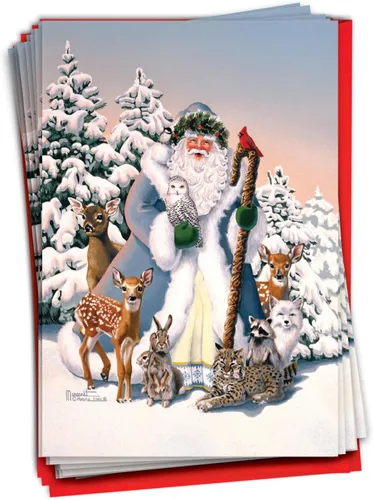 Miniatura 13 de NobleWorks Paquete a granel de 36 tarjetas de felicitación divertidas de Navidad con sobres, tarjetas divertidas en caja para perros y mujeres