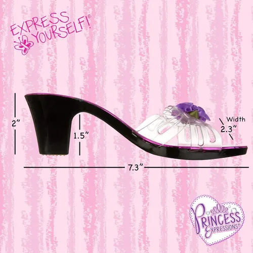 Miniatura 3 de Expressions - Juego de 4 zapatos de vestir para niñas pequeñas con tacones en bolsa de transporte, se adapta a zapatos de niños pequeños