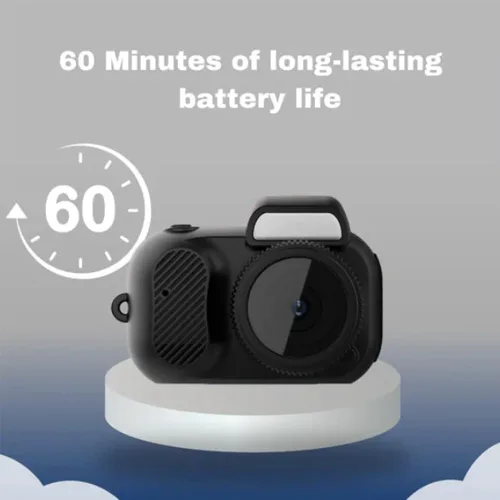 Miniatura 6 de Cámara con llavero, mini cámara HD 1080P más pequeña del mundo, mini portátil retro, duración de la batería de 100 minutos, para estudiantes, niños