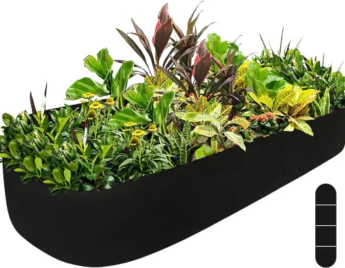 Miniatura 8 de Cama de jardín elevada de tela, macetas elevadas para plantas al aire libre, bolsa rectangular de cultivo de jardín para hierbas, flores y verduras