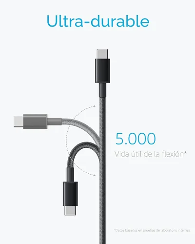 Miniatura 3 de Anker Cable [2 unidades, 10 pies], cable USB A a USB C para iPhone serie 17, Samsung Galaxy S10 S10+, LG V30, Beats Fit Pro y más (negro)