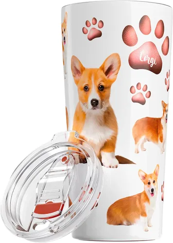 Miniatura 10 de Greenline Goods Vaso aislado de bulldog francés con tapa, 20 onzas, perfecto para mamás de perros, papás, amantes, taza aislada de bulldog francés