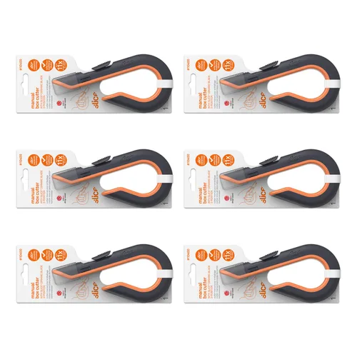 Miniatura 8 de Corte de caja Slice, cuchillo utilitario de potencia industrial, cuchilla de cerámica segura que dura 11 veces más que la de metal, color salvia, 1
