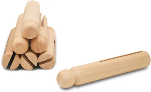 Miniatura 3 de Pinza de madera estilo vintage de 3-3/4 pulgadas, paquete de 10 pinzas de madera, Worry People Guatemala, pinzas para la ropa, por Woodpeckers
