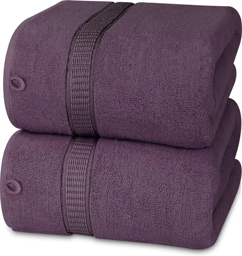 Miniatura 27 de Utopia Towels - Toalla de baño gigante, 2 unidades, 17.69 oz/yd2 (600 gsm), 100% algodón hilado en anillo, altamente absorbentes y de secado rápido