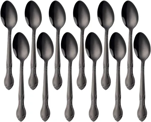 Miniatura 23 de Juego de 12 cucharas de café, mini cucharas de café, cucharas de espresso de acero inoxidable, cucharas pequeñas para postre, té, aperitivo, 4.6