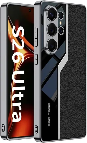 Miniatura 22 de Lunivop Para Samsung Galaxy S24 Ultra Funda TPU Marco y Volver PU Cubierta de cuero Funda de silicona delgada para S 24 Ultra 6.8 '' 5G 2024 a