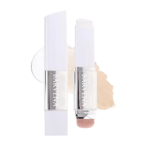 Miniatura 9 de Base en barra que cambia de color con brocha, 1 onza líquida, maquillaje autoajustable de cobertura completa para piel madura, viajes y retoques