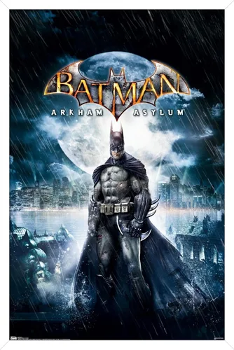 Miniatura 13 de Trends International DC Comics VIdeo Game - Arkham Asylum - Póster de pared de arte clave, 14.725 x 22.375 pulgadas, versión enmarcada de madera