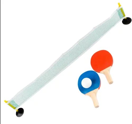 Miniatura 2 de Mini juego de ping pong, tenis de mesa, 2 paletas, pelota de ping pong y red, juguete cardado individualmente para mayores de 8 años