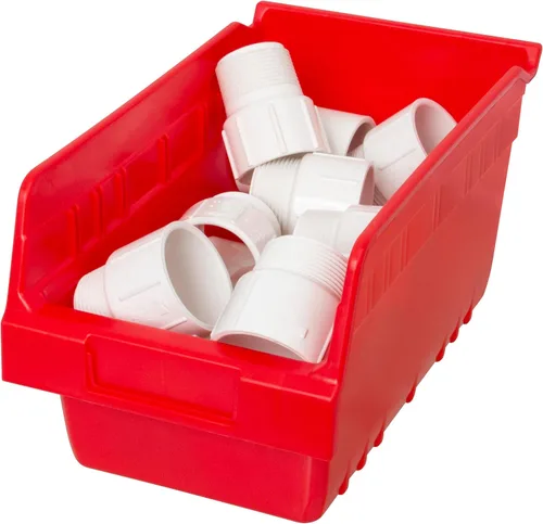 Miniatura 8 de Akro-Mils 30090 ShelfMax - Caja de almacenamiento de plástico, (12 x 6 x 6 pulgadas), color rojo, (paquete de 10)