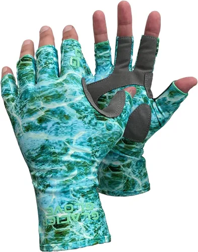 Miniatura 3 de Glacier Glove Islamorada - Guantes de sol para pesca al aire libre sin dedos Protección solar 50+, duradera, ligera, transpirable, de secado rápido