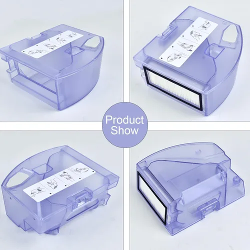 Miniatura 5 de 1 filtro y 1 cubo de polvo Adecuado para Roborock Q7 MAX/Q7 MAX+/ T8 caja de recolección de polvo del tanque de agua, caja de recolección de polvo