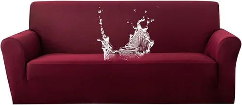 Miniatura 10 de MIPOPS Funda de sofá, funda de sofá elástica para sofá seccional, protector de muebles para muebles, sofás para mascotas, niños, perros y gatos Rojo