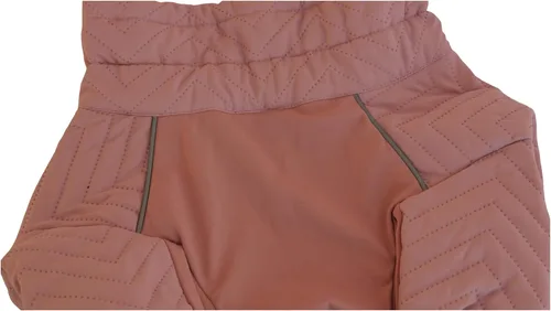 Miniatura 5 de Abrigo cálido para perros de doble capa, chaleco para perros, 4 patas cubiertas, resistente al viento, impermeable, reflectante, gris XS - L