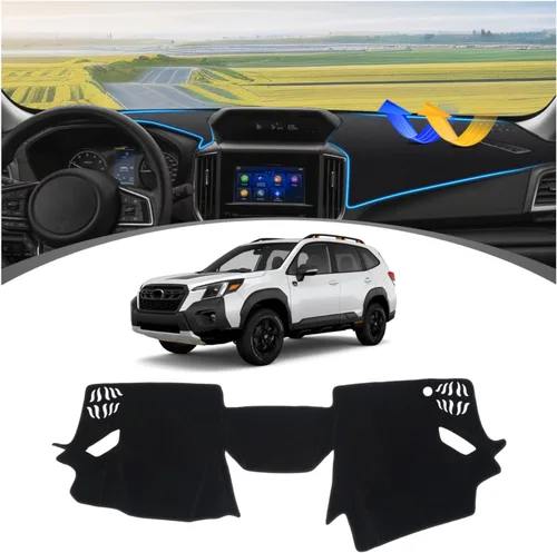 Miniatura 59 de FIILINES Cubierta para tablero Compatible con Mazda 3 2010-2013 Accesorios Tapete para tablero para Mazda 3 Accesorios Tapete para salpicadero