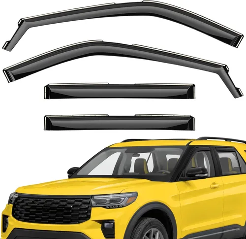Miniatura 38 de Deflectores de ventana extra duraderos en el canal, protectores de lluvia aptos para Toyota RAV4 2019-2025, viseras solares, ventilación de viento