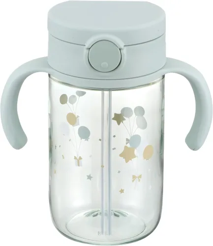 Miniatura 14 de Vaso para beber con popote de silicona y asas extraíbles, 10 onzas, fácil agarre para bebés y niños pequeños Honeydew