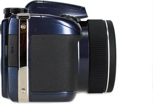 Miniatura 6 de Cámara digital Kodak Pixpro AZ528 (azul) Paquete que incluye: tarjeta de memoria de 32 GB, kit de filtros, lector de tarjetas, correa de mano