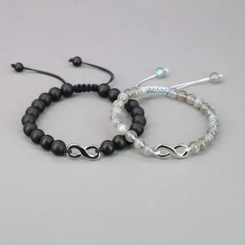 Miniatura 5 de COAI Pulseras infinitas para parejas a juego para él y para ella