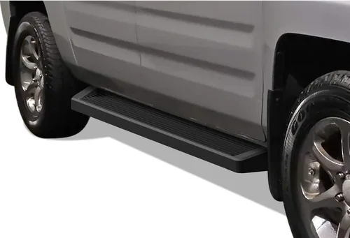 APS Estribos negros estilo compatible con Honda Ridgeline 2006-2014 Crew Cab (barras nerf barras laterales escalones laterales)