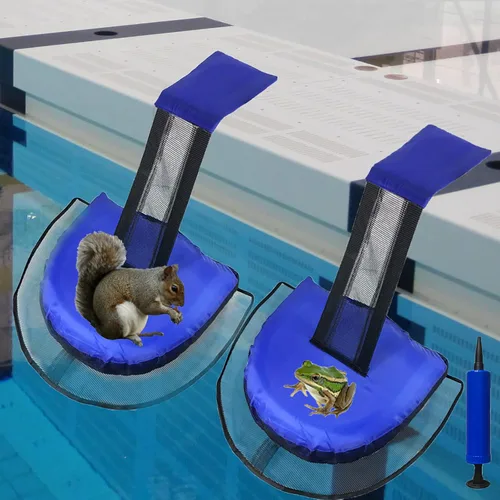 Miniatura 2 de Paquete de 2 rampas de escape para salvar animales para piscinas/aguas termales y spas, para todos los animales pequeños que entran en la piscina, 2