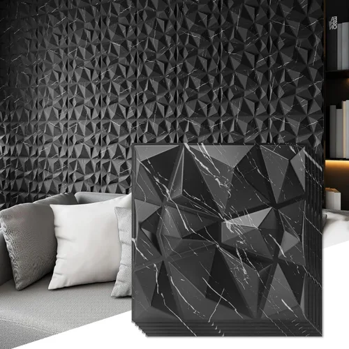 Miniatura 9 de Art3d Paquete de 33 paneles decorativos de pared de PVC de 12 x 12 pulgadas para decoración de pared interior, sala de estar, fondo de TV, Blanco