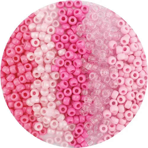Miniatura 20 de QPIXVB 1100 PIEZAS Cuentas de Pony Blancas, Kit de Cuentas para Pulseras de Amistad, Cuentas para Hacer Joyas y Pulseras, Cuentas para Trenzar