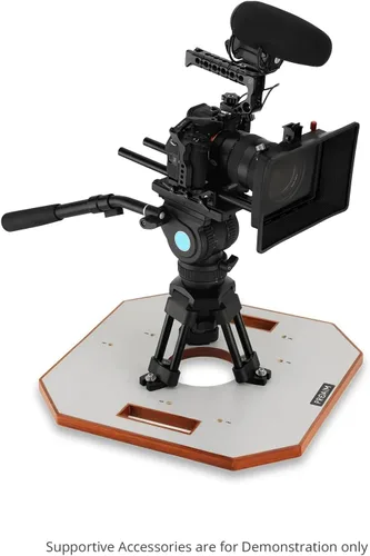 Miniatura 6 de PROAIM - Soporte de cuenco Hi-Hat de 2.953 in con tablero para disparos de ángulo bajo, 75 kg/165 lb Mounts in tight spaces where tripods can't
