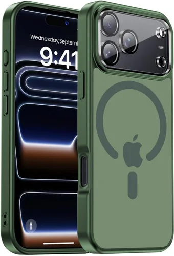 Miniatura 29 de Funda para iPhone 17 Pro Max con protector de lente de cámara [protección de grado militar de 10 pies] compatible con MagSafe a prueba de golpes