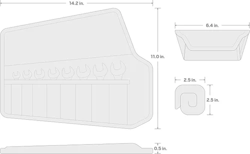 Miniatura 5 de TEKTON wrn01066 Stubby llave combinada establecer con tienda y Go Keeper, 5/16 – 3/4 de pulgada, 8
