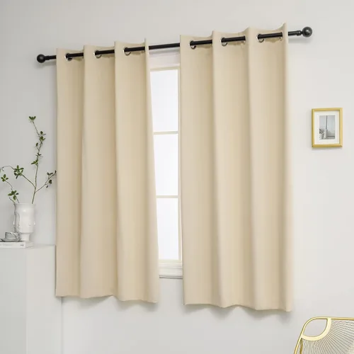 Miniatura 80 de YGO - Cortinas verdes de 183 cm de ancho por 213 cm de largo para dormitorio - Cortinas opacas con ojales en la parte superior, extra anchas