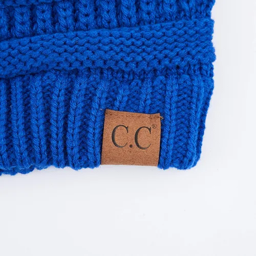 Miniatura 383 de C.C Trendy Warm Chunky Soft Stretch Cable Knit Beanie