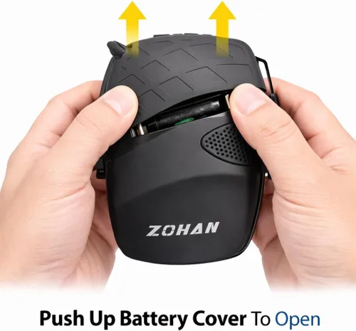 Miniatura 7 de ZOHAN EM054 Electronic Ear Protection for Shooting Range with Sound Amplification Noise Reduction, Ear Muffs for Gun Range a1-Negro