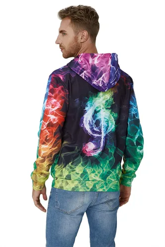 Miniatura 5 de Loveternal Sudaderas con capucha con forro polar para hombre y mujer