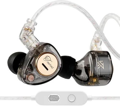 Miniatura 14 de KZ Castor - Auriculares intrauditivos, sonido de graves mejorado HiFi, IEMs aislantes de ruido ajustables, auriculares con cable de doble