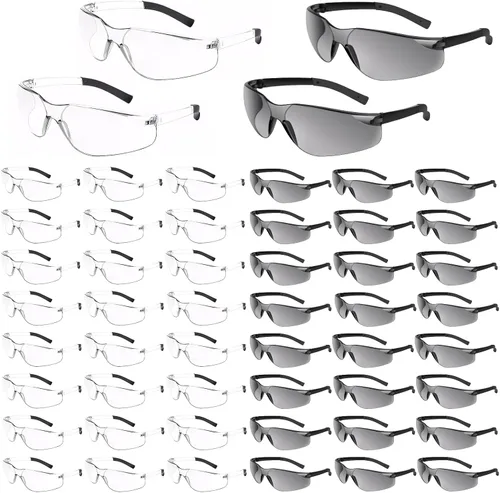 Miniatura 11 de MIUSKATL - Lentes de seguridad, ANSI Z87.1, resistentes a los arañazos, para hombres y mujeres, protección ocular a granel para trabajo