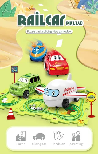 Miniatura 5 de Relleno de Calcetín Navideño 4 Juegos de Pista de Autos de Carreras Rompecabezas 4 en 1 para Niños, Juego de Pista de Autos de Carreras con 4 en 1