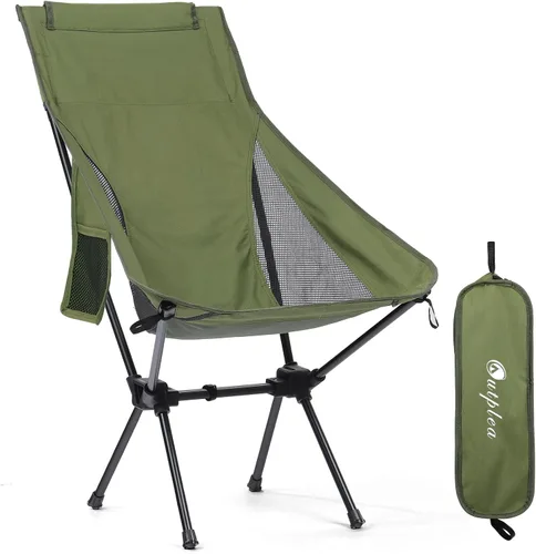 Miniatura 11 de Silla de camping portátil plegable, silla de senderismo ligera y compacta, silla de playa para adultos, azul