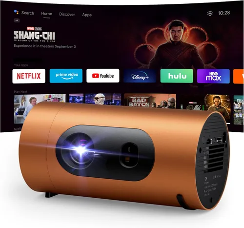 Miniatura 9 de Smart Portable Projector with WiFi and Bluetooth, USB-C Powered, Mini Projector Built-in Apps & Android 14 OS, 1080P FHD HDR10, TOF Real-Time Auto
