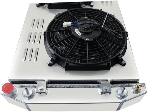 Miniatura 7 de Radiador compatible con Chevy Truck C/K 1988-1999 1500 2500 3500 5.0 5.7L V8, radiador de aluminio de rendimiento completo de 3 filas + 2
