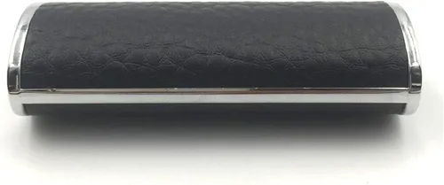 Miniatura 7 de Metal negro cuero encendedor caso cubierta titular para BIC tamaño completo encendedor tipo J6