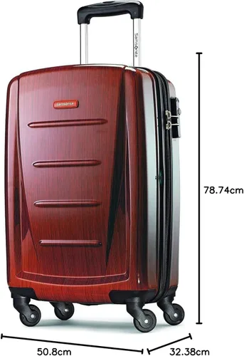 Miniatura 222 de Samsonite Winfield 2 Equipaje rígido con ruedas giratorias, Azul profundo, Juego de 3 piezas (20/24/28)