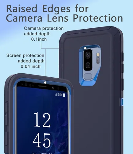 Miniatura 4 de Funda protectora a prueba de golpes para Samsung Galaxy S9 Plus, 6.2 pulgadas (negro)