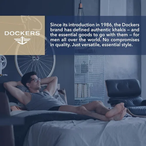 Miniatura 7 de Dockers Calzoncillos tipo bóxer elásticos de algodón para hombre, paquete de 4