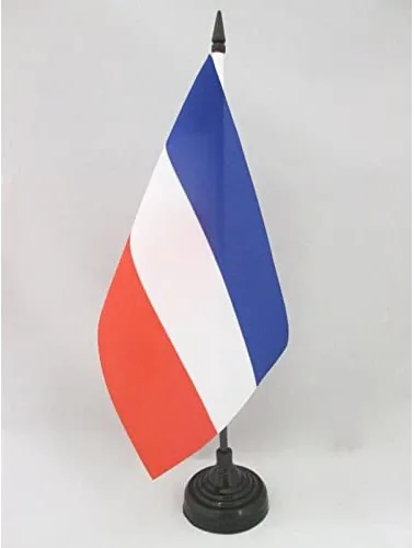 Miniatura 193 de United Kingdon Coat of arms Table Flag 5'' x 8'' - UK - British - England Desk Flag 21 x 14 cm - Black plastic stick and base - AZ FLAG Escudo
