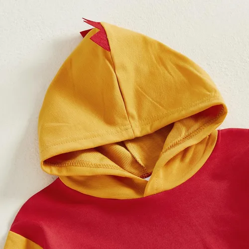 Miniatura 201 de Conjunto de ropa de otoño e invierno para bebé y niño, sudadera larga con capucha y pantalones para niños pequeños, 6, 12, 18, 24 meses, 2T
