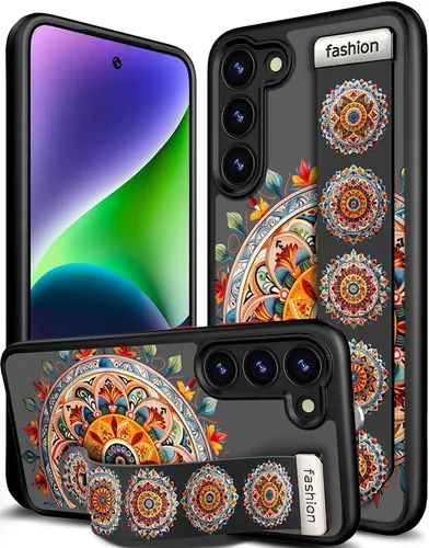 Miniatura 44 de Compatible para Samsung Galaxy S23 Funda Bonita con Correa Soporte Dedo Kickstand, Fundas de Silicona Geniales de Diseñador Funda Cover - Mariposa